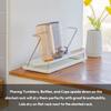 carrotez Bottle Drying Rack, Tumbler Rack with Drain Tray - Narrow and Wide Openings with Various Capacity, Mug Type and Cup Type - White view 2