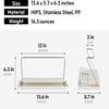 carrotez Bottle Drying Rack, Tumbler Rack with Drain Tray - Narrow and Wide Openings with Various Capacity, Mug Type and Cup Type - White view 3