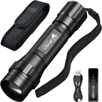 ULTRAFIRE 940nm IR Flashlight for Night Vision, Infrared Light LED IR Illuminator, Zoomable IR Lights are Invisible to The Human Eye - Use with Night Vision Gear (Infrared 940nm Light)