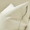 Anickal Set of 2 Lumbar Ivory Pillow Covers 12x20 Inch Rustic Linen Oblong Decorative Throw Pillow Covers for Sofa Couch Farmhouse Home Decorations view 3