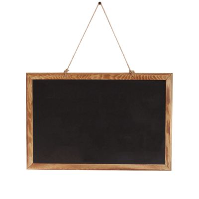 MAXHID Hanging Chalkboard Sign Rustic Wooden Framed Chalk Board,for Kitchen Decor, Weddings, Restaurant Menus,11.8"x17.7"