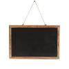 MAXHID Hanging Chalkboard Sign Rustic Wooden Framed Chalk Board,for Kitchen Decor, Weddings, Restaurant Menus,11.8"x17.7" view 1