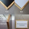 MAXHID Hanging Chalkboard Sign Rustic Wooden Framed Chalk Board,for Kitchen Decor, Weddings, Restaurant Menus,11.8"x17.7" view 2