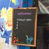 MAXHID Hanging Chalkboard Sign Rustic Wooden Framed Chalk Board,for Kitchen Decor, Weddings, Restaurant Menus,11.8"x17.7" view 4