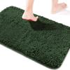Yeaban Hunter Green Bathroom Rugs  Thick Chenille Bath Mats | Absorbent and Washable Bath Rug Non-Slip, Plush and Soft Rugs for Bathroom Floor, Shower, Sink - 26" x 44" view 1