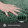 Yeaban Hunter Green Bathroom Rugs  Thick Chenille Bath Mats | Absorbent and Washable Bath Rug Non-Slip, Plush and Soft Rugs for Bathroom Floor, Shower, Sink - 26" x 44" view 2
