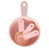 1 Set Plastic Mask Bowl with Spoon Facial Mask Mixing Bowl with Measuring Spoon Mud Mask Mixing Bowl DIY Face Mask Mixing Bowl and Spoon Face Mixing Bowl Set for Lady Women, Pink view 1