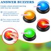 Deekin 16 Pcs Trivia Game Buzzers Bulk Answer Button with Sound and Light Family Games Buzzer for Classroom Teacher Supplies Back to School Team Game Show and Trivia Nights view 3