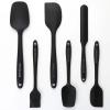 Beereraver Silicone Spatula Set Kitchen Utensils for Baking Cooking Mixing Heat Resistant Non Stick Cookware Set of 6 view 2