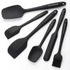 Beereraver Silicone Spatula Set Kitchen Utensils for Baking Cooking Mixing Heat Resistant Non Stick Cookware Set of 6 view 3