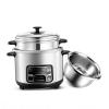 Rice Cooker With Steamer Basket, (2-6L) Portable Rice Cooker, Stainless Steel Inner Pot, With Steamer,Warm Functions, For 1-11 People (Size : 3L) view 1