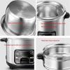 Rice Cooker With Steamer Basket, (2-6L) Portable Rice Cooker, Stainless Steel Inner Pot, With Steamer,Warm Functions, For 1-11 People (Size : 3L) view 4