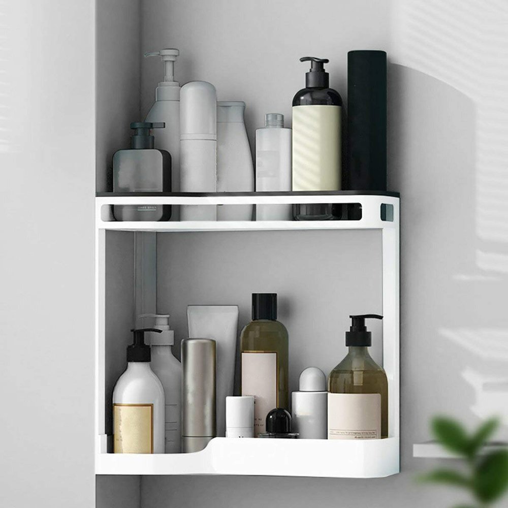 Acofuns Drainable Wall Shelves High Capacity Storage Rack Bathroom Organizer Home Storage for Toilet Kitchen Bathroom