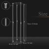 Geetery 6 Pieces Tall Acrylic Vase Wedding Centerpieces Clear Flower Stand Column Geometric Floral Vase Elegant Display Holder for Birthday Party Wedding Table Decorations (28 Inch) view 2