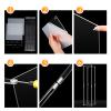 Geetery 6 Pieces Tall Acrylic Vase Wedding Centerpieces Clear Flower Stand Column Geometric Floral Vase Elegant Display Holder for Birthday Party Wedding Table Decorations (28 Inch) view 3