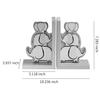 CribMATE Wooden Elephant Bookends for Kids Elephant Thematic Bookends for Girls Boys Nursery Room Decor view 2