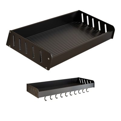 Aluminum Wall Mounted, Bathroom partitions, Large storage, Water and moisture resistant and rust resistant, Space saving, For bathrooms, kitchens, Space Aluminum Shower Shelf ( Color : Black , Size :