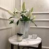 MCMCNCUIU Crystal Glass Vase, Large Crystal Vases for Flowers, Large Flower Vase, Clear Modern Vases for Living Room, Bedroom, Kitchen, Dining Table, Mantle, Wedding, 11 Inches view 3