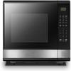 Digital Microwave Oven with Turntable Push-Button Door, Child Safety Lock, 1000W, 1.1cu.ft, Black & Stainless Steel, 1.1 Cu.ft view 1