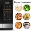 Digital Microwave Oven with Turntable Push-Button Door, Child Safety Lock, 1000W, 1.1cu.ft, Black & Stainless Steel, 1.1 Cu.ft view 2