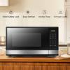 Digital Microwave Oven with Turntable Push-Button Door, Child Safety Lock, 1000W, 1.1cu.ft, Black & Stainless Steel, 1.1 Cu.ft view 3