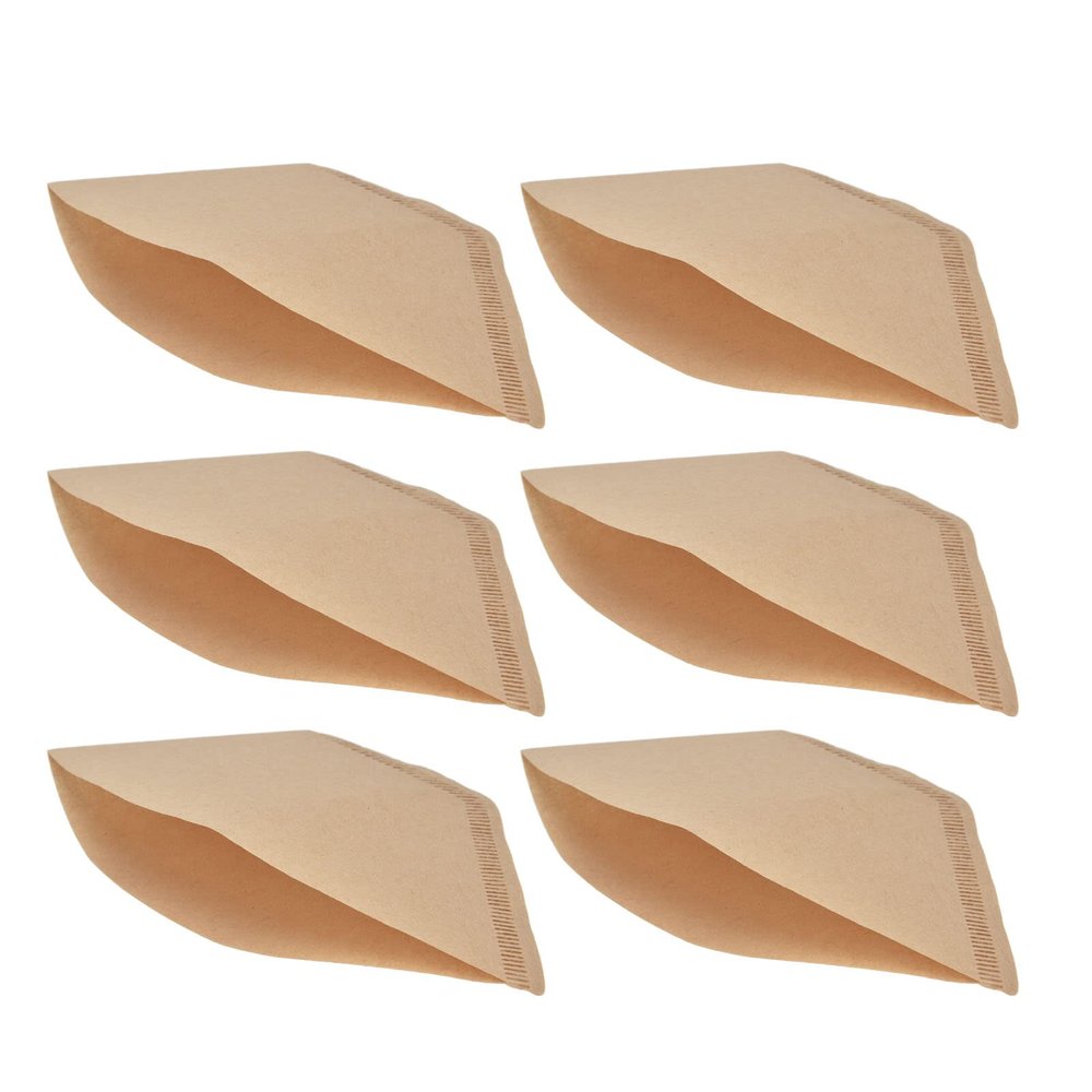 100PCS V60 Coffee Filter Paper,Disposable Coffee Drip Paper,Pour Over Coffee Filter Natural Wood Pulp Coffee Strainer Paper for 2 To 4 Cups Coffee Accessories(fan shape)