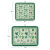 St. Patrick's Day Dish Drying Mat for Kitchen Counter, Farmhouse Country Shamrock Plaid Absorbent Reversible Dish Drainer Rack Mats for Coffee Bar Mats 18''x24'' 2 PCS view 3