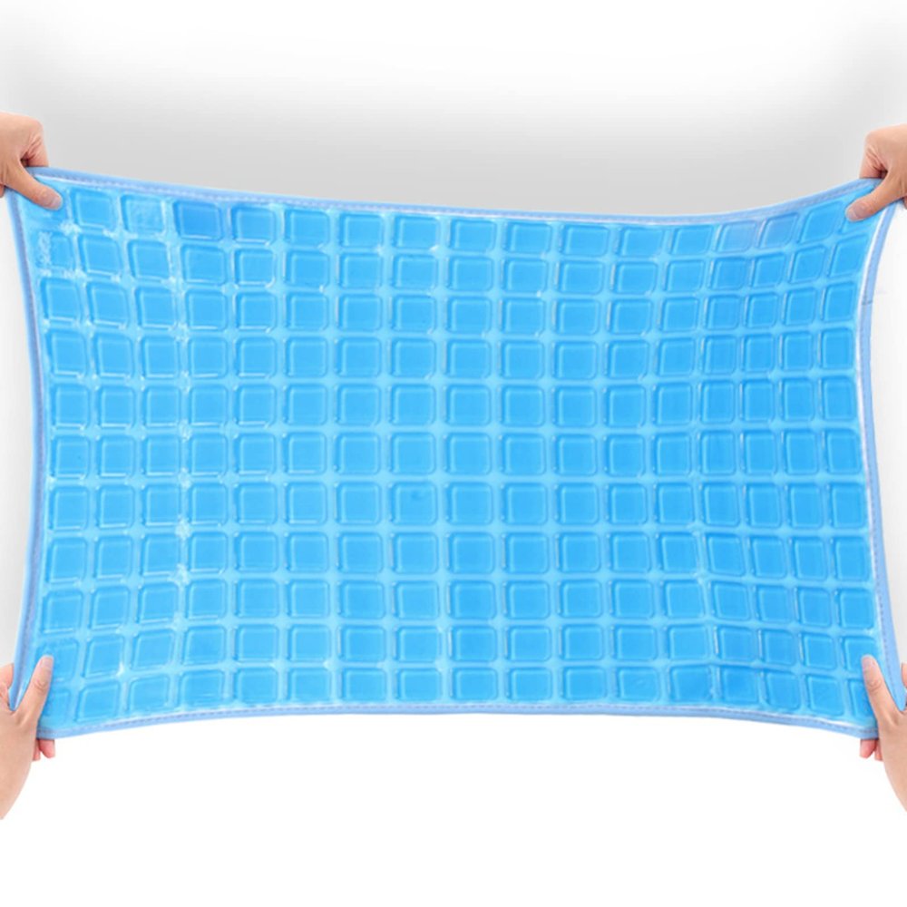 Dioche Gel Pillow Cooling Mat 58x40cm Square Cooling Mat, Soft and Foldable, Neck Support Pad Suitable for Home and Beauty Salon Use