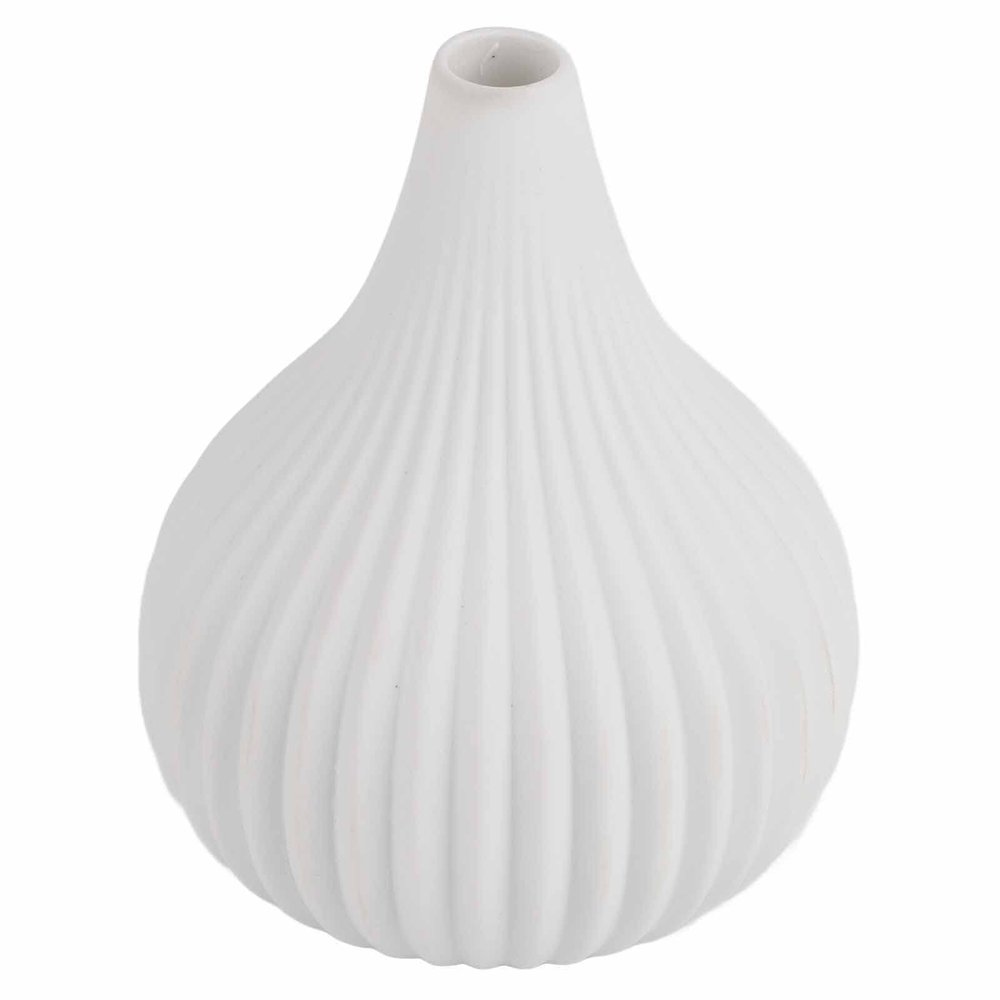 Firlar Ceramic Vase Home Room Table Desktop Vase for Flower Arrangement Individual Wedding Table Decoration Living Room Table Home Decor Wedding Decorations(10.8 * 9.8 * 2-White)