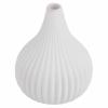 Firlar Ceramic Vase Home Room Table Desktop Vase for Flower Arrangement Individual Wedding Table Decoration Living Room Table Home Decor Wedding Decorations(10.8 * 9.8 * 2-White) view 1