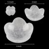 Lotus Flower Selenite Bowl for Crystals Charging  3 pc Flower Selenite Bowl for Crystals Charging  Mined & Crafted in Morocco  Ideal for Cleansing & Recharging Healing Stones, Meditation, & Decor view 3