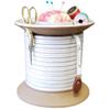 Fashion Designer Sewing Supplies Storage Holder Kit Gift for Lovers Mom Women Ideas Quilters Who Have Everything Adult (Pink Tie Dye, White) view 1