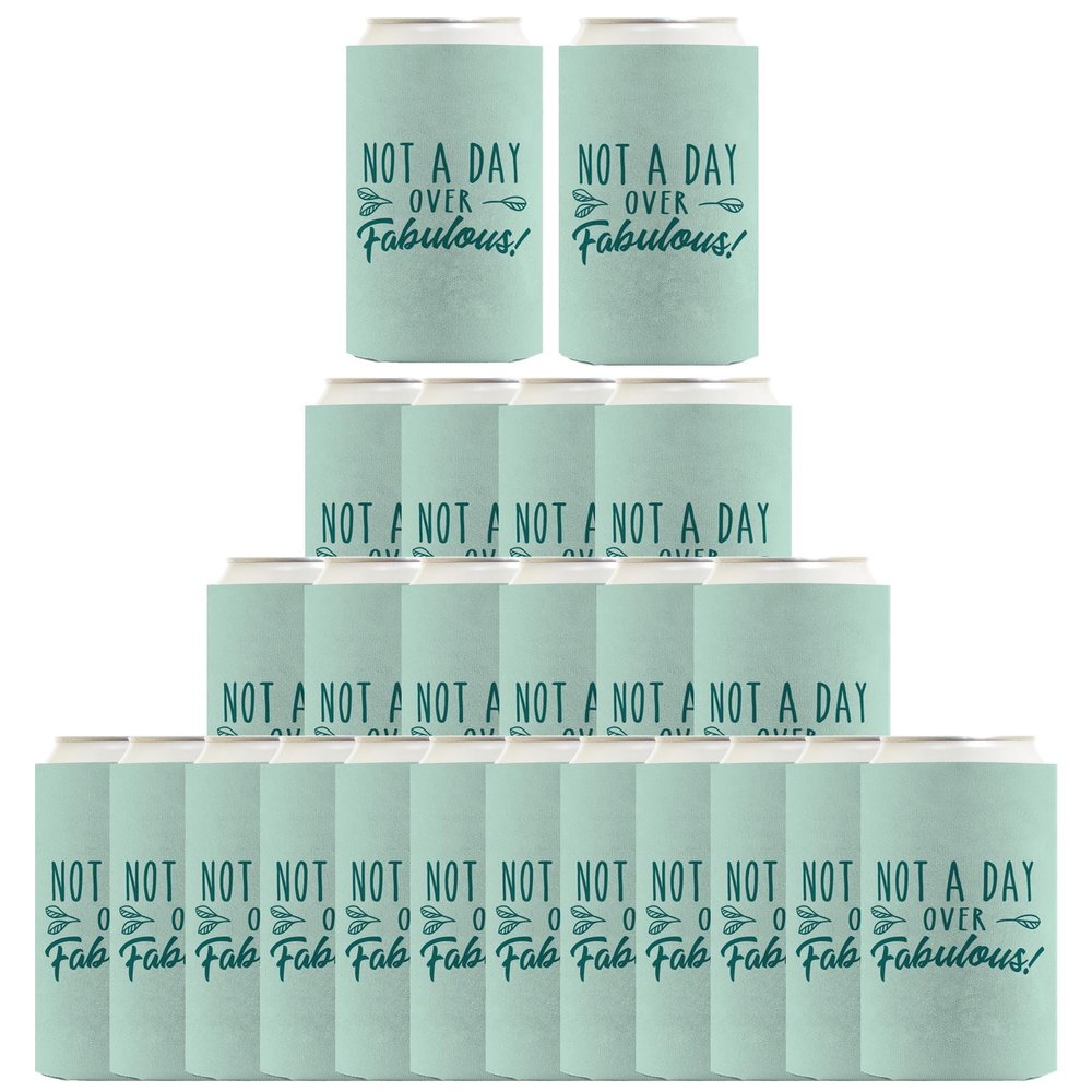 50th Birthday Gifts For Women Not A Day Over Fabulous 24-Pack Ultra Slim Can Drink Thermocoolers
