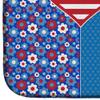 Caroline's Treasures WDK5180DDM Black Chihuahua USA American Dish Drying Mat Absorbent Dish Drying Mat Pad for Kitchen Counter Dish Drainer Mat for Countertop, 14 x 21", Multicolor view 4