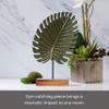 Elements 7x2.25x11.5 Inch Metal Green Leaf Tabletop Decor view 3