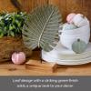 Elements 7x2.25x11.5 Inch Metal Green Leaf Tabletop Decor view 4