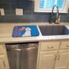 Caroline's Treasures WDK5268DDM Standard White Poodle USA American Dish Drying Mat Absorbent Dish Drying Mat Pad for Kitchen Counter Dish Drainer Mat for Countertop, 14 x 21", Multicolor view 3