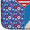 Caroline's Treasures WDK5268DDM Standard White Poodle USA American Dish Drying Mat Absorbent Dish Drying Mat Pad for Kitchen Counter Dish Drainer Mat for Countertop, 14 x 21", Multicolor view 4