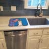 Caroline's Treasures WDK5298DDM Red Siberian Husky USA American Dish Drying Mat Absorbent Dish Drying Mat Pad for Kitchen Counter Dish Drainer Mat for Countertop, 14 x 21", Multicolor view 3