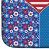 Caroline's Treasures WDK5121DDM Black Pit Bull Terrier USA American Dish Drying Mat Absorbent Dish Drying Mat Pad for Kitchen Counter Dish Drainer Mat for Countertop, 14 x 21", Multicolor view 4