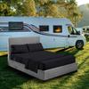 RV King Sheet Set 72 x 80,Camper Sheets-RV Bed Sheets- 100% Cotton Bed Sheet Set-Long Staple Egyptian Cotton fit Upto 10" Deep Mattress (Black) view 1