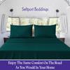 RV Short Queen Set 60 x 75,Camper Sheets-RV Bed Sheets- 100% Cotton Bed Sheet Set-Long Staple Egyptian Cotton fit Upto 12" Deep Mattress (Teal) view 2