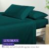 RV Short Queen Set 60 x 75,Camper Sheets-RV Bed Sheets- 100% Cotton Bed Sheet Set-Long Staple Egyptian Cotton fit Upto 12" Deep Mattress (Teal) view 3