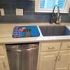 Caroline's Treasures WDK5200DDM Black Dapple Dachshund USA American Dish Drying Mat Absorbent Dish Drying Mat Pad for Kitchen Counter Dish Drainer Mat for Countertop, 14 x 21", Multicolor view 3