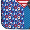 Caroline's Treasures WDK5200DDM Black Dapple Dachshund USA American Dish Drying Mat Absorbent Dish Drying Mat Pad for Kitchen Counter Dish Drainer Mat for Countertop, 14 x 21", Multicolor view 4