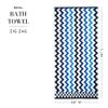 MACKENZIE-CHILDS Royal Zigzag Bath Towel, Cute Decorative Bath Towel for Bathroom Decor view 4