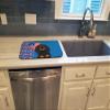 Caroline's Treasures WDK5188DDM Longhair Black and Tan Dachshund USA American Dish Drying Mat Absorbent Dish Drying Mat Pad for Kitchen Counter Dish Drainer Mat for Countertop, 14 x 21", Multicolor view 3