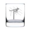 Bevvee Lineman Electrician Whiskey Rocks Glass - Electrician Gifts for Electricians - 10.25 Oz Rocks Glasses view 1