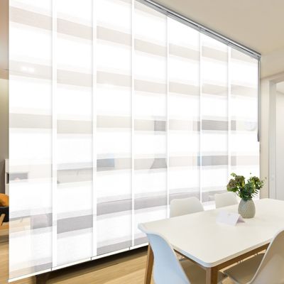 A&F Rod Dcor - Plateu White 7-Panel Single Rail Panel Track Extendable 110"-153" W x 94" H, Panel Width 23.5"