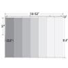 A&F Rod Dcor - Plateu White 7-Panel Single Rail Panel Track Extendable 110"-153" W x 94" H, Panel Width 23.5" view 3